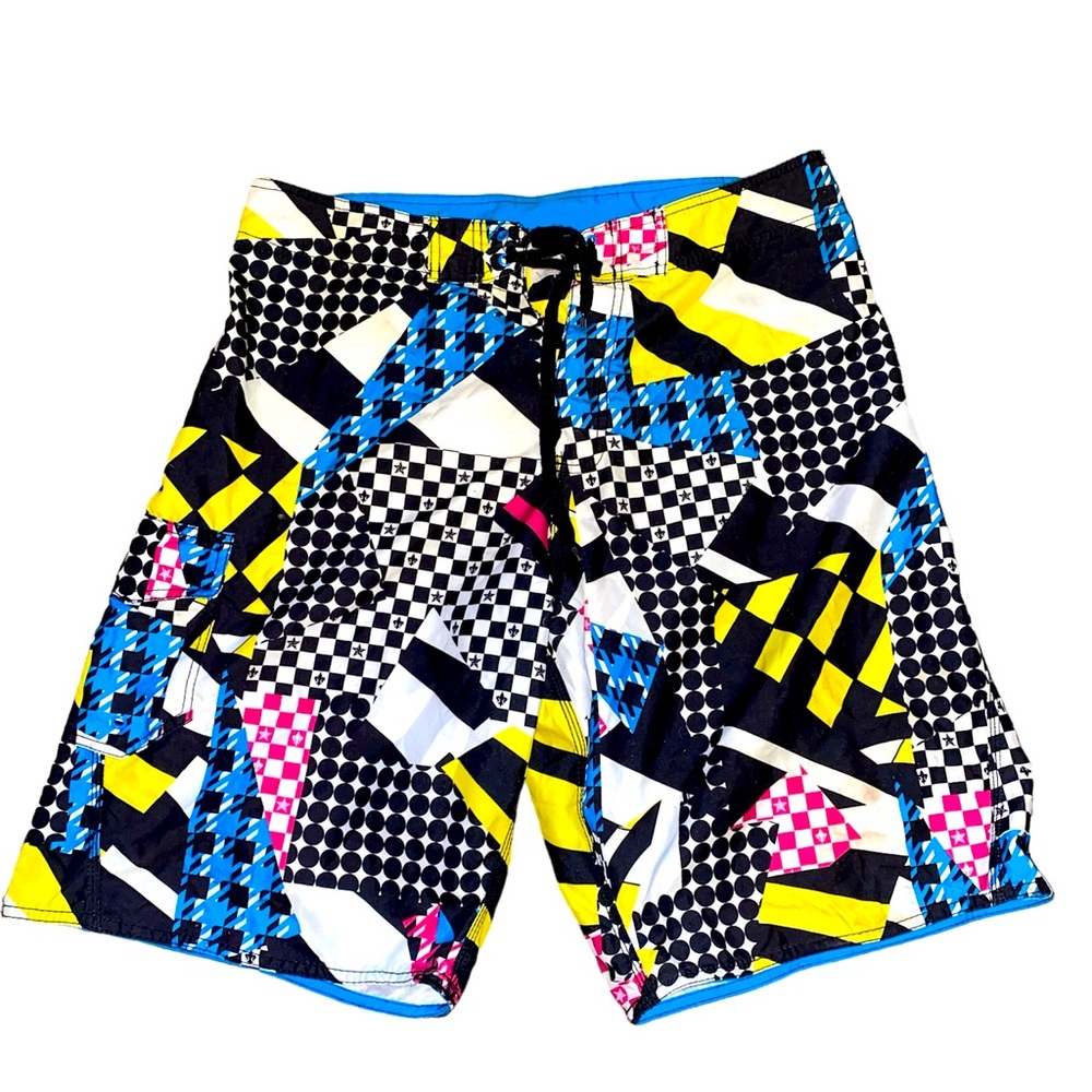 Ron Jon multi color 19" Boardshort men’s swim trunks size 34